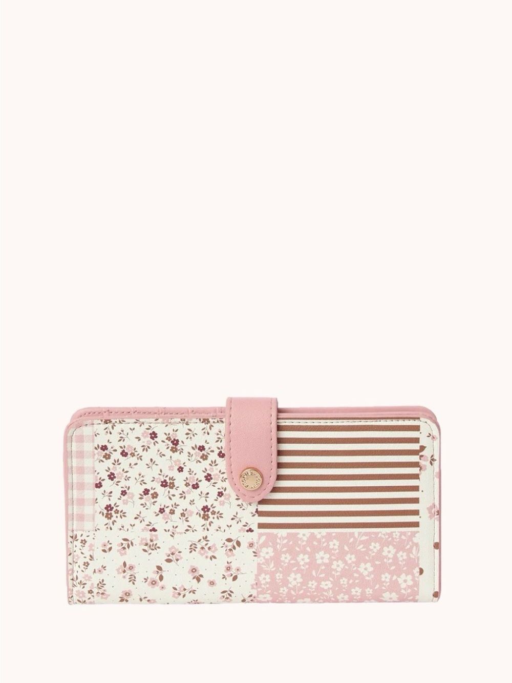 Poppy & Peonies Go Anywhere Patchwork Wallet